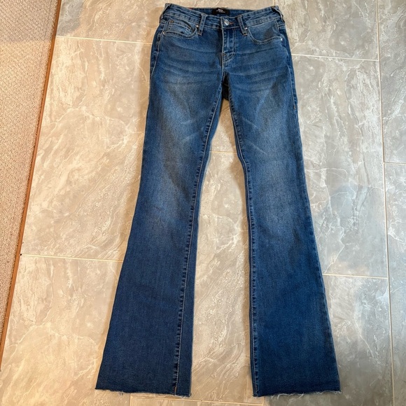 True Religion Denim - True Religion Becca Jeans Womens Sz 24 Blue Mid Rise Bootcut Stretch Denim Logo
